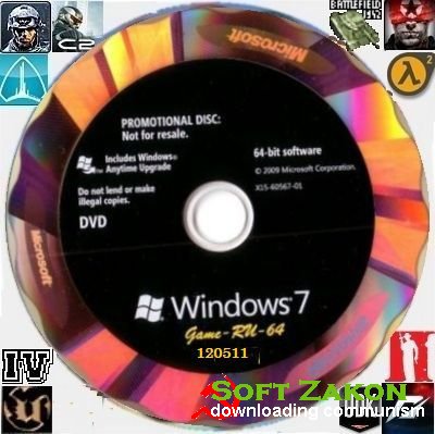 Microsoft Windows 7 Game-EN-RU-64 Lite Update 120511 (by brikman_63)
