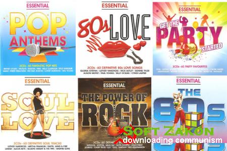 Essential: Get The Party Started, The 80s, The Power Of Rock, Pop Anthems, Soul Love, 80s Love. 18 C