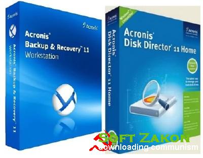 Acronis Backup & Recovery Server With Universal Restore + Acronis Disk Director Home 11