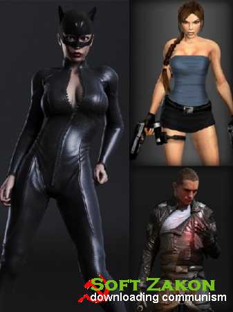 Javier Santiago - Lara Croft and other characters in 3D American designer