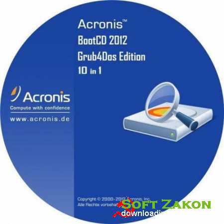 Acronis BootCD 2012 Grub4Dos Edition 10 in 1 v.3 (10.2012/RUS)