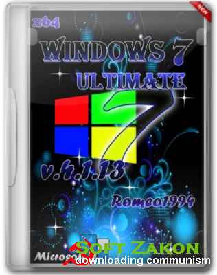 Windows 7 x64 Ultimate by Romeo1994 v.4.1.13 (2013/RUS)