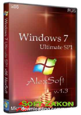 Windows 7 Ultimate SP1 x86 AlexSoft v.1.3 (RUS/2013)