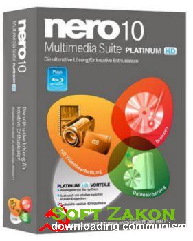 Nero 10 Platinum HD 10.5.1090 x86+x64 [2010, ENG + RUS] + Crack