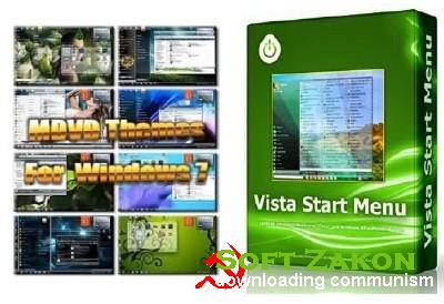   Windows 7: MDVD Themes Pack + Vista Start Menu 4.15 Portable (2012)